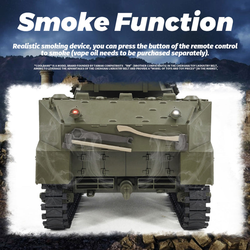 1/16 scale 2.4g u.s. mb self-propelled howitzer rc simulation tank model with sound and lights, telescoping smoke, dual-speed modes