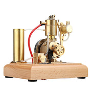 m18 premium stirling engine model – water-cooled miniature gasoline motor with gear pump & water tank