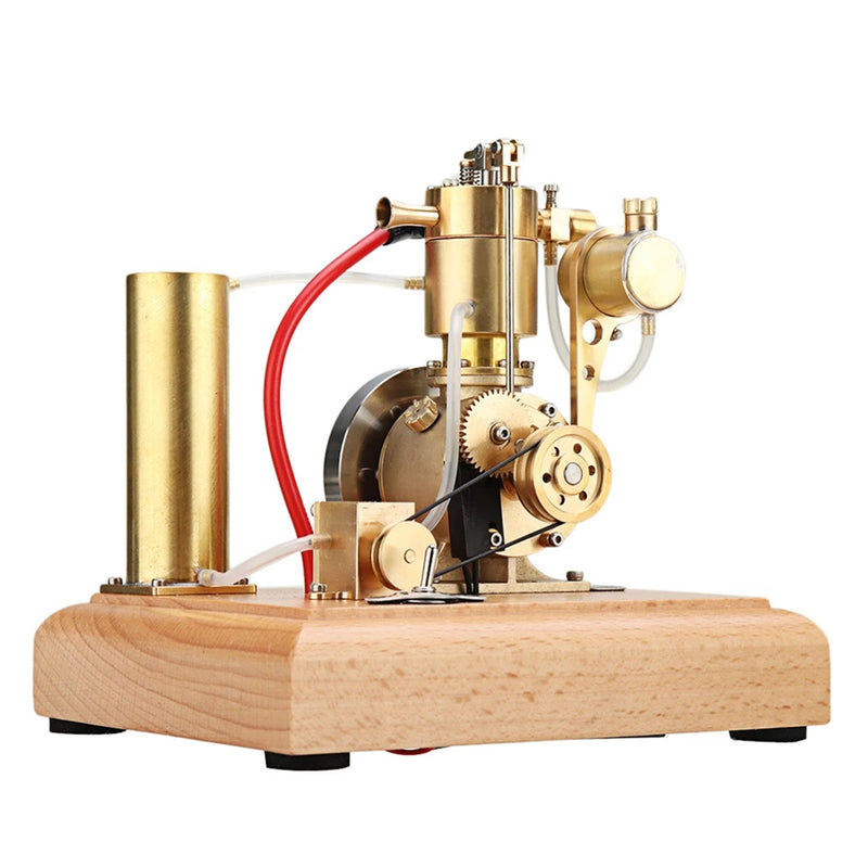 m18 premium stirling engine model – water-cooled miniature gasoline motor with gear pump & water tank