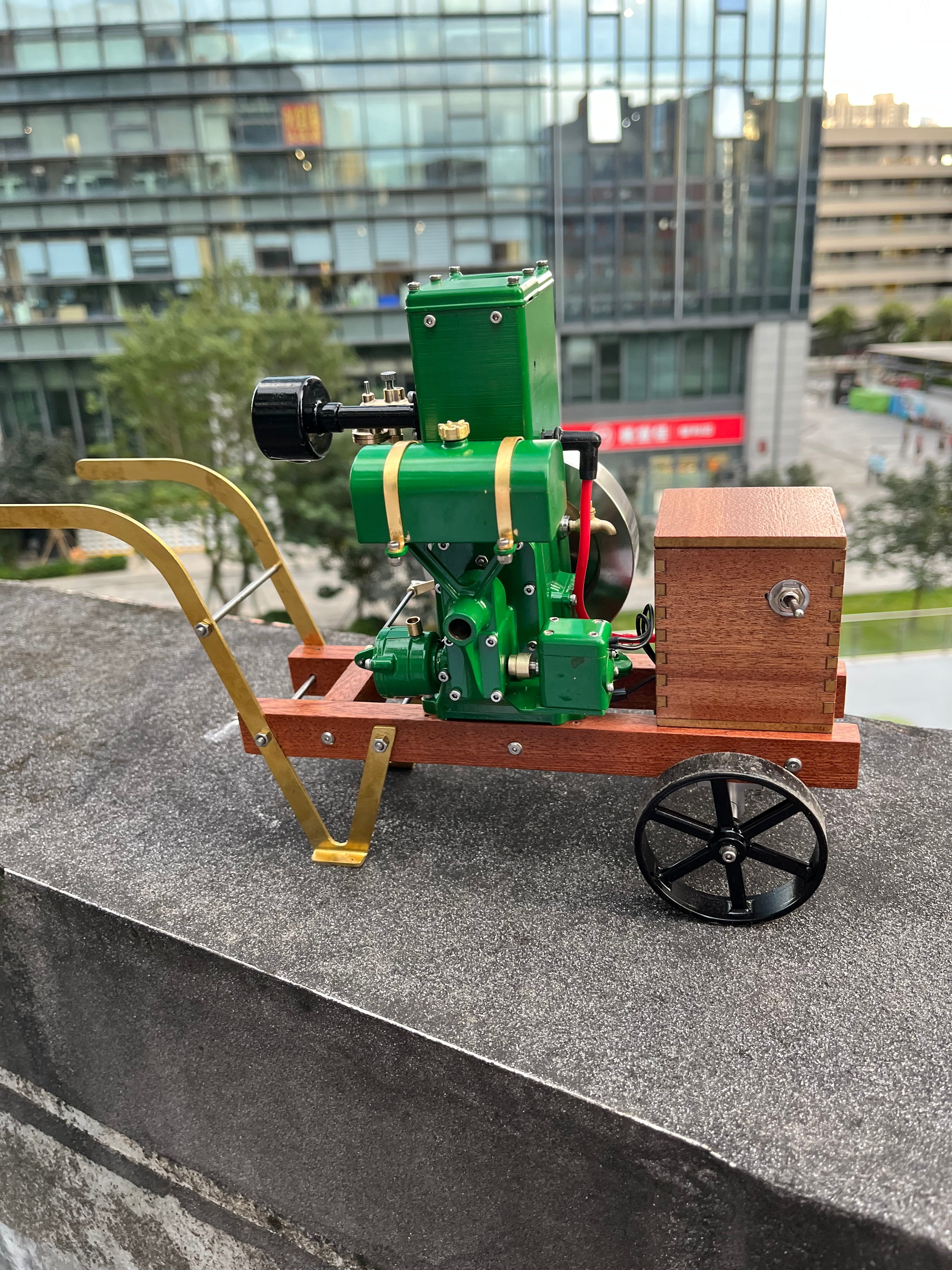 RETROL & OKMO D Type Stationary Miniature Gasoline Internal Combustion Engine Model Centennial Anniversary Edition