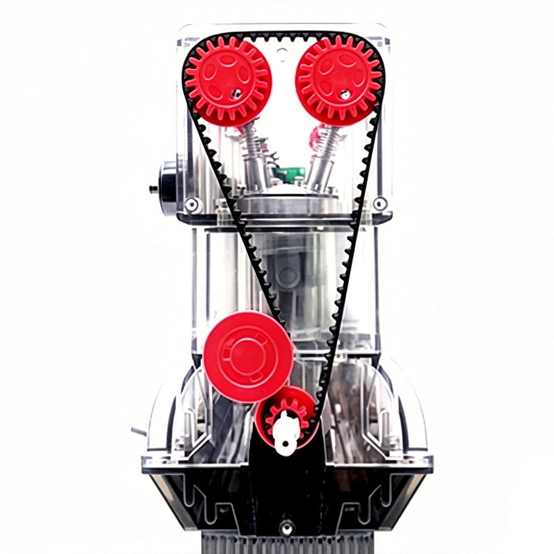 inline 6-cylinder engine model kit that works - build your own engine - transparent internal combustion engine diy assembly kit with motor drive, moving pistons and led effect
