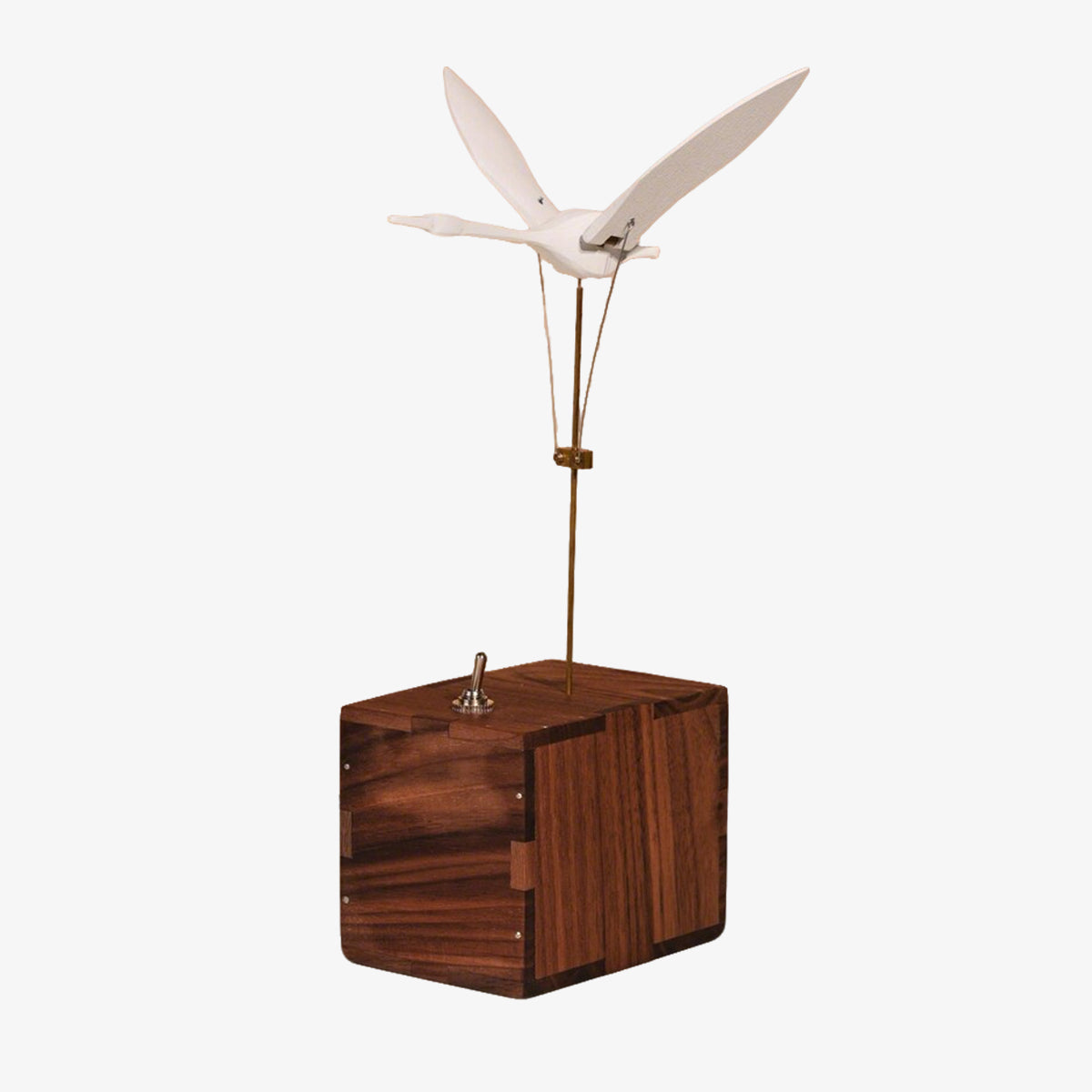 wooden flying swan music box dynamic model