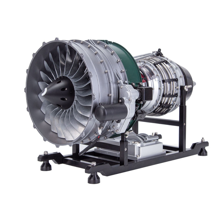 Funktionierender Turbofan-Triebwerk-Modellbausatz – Bauen Sie Ihr eigenes Turbofan-Triebwerk – TECHING 1/10 Vollmetall-Doppelspulen-Turbofan-Triebwerk, Flugzeug-Düsentriebwerk-Modell, über 1000 Teile