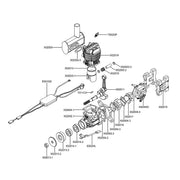 ephil xg-20cc-s glow plug two-stroke single cylinder gasoline engine model for fixed-wing aircraft models