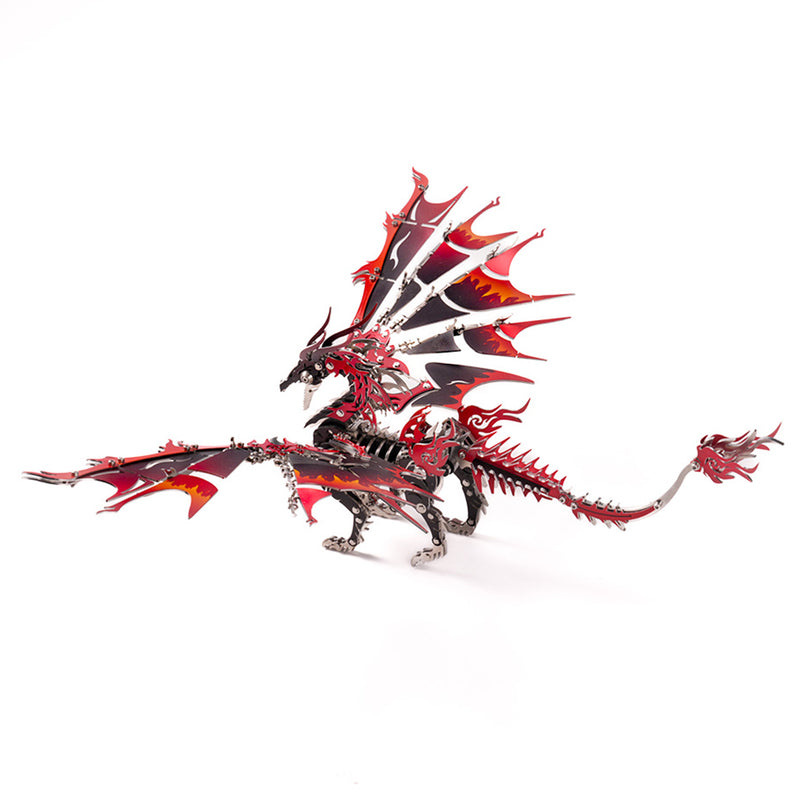 3D Metal DIY Mechanical Fire-Breathing Dragon Model Kit, Creative Trendy Display-200+PCS - EngineDIY