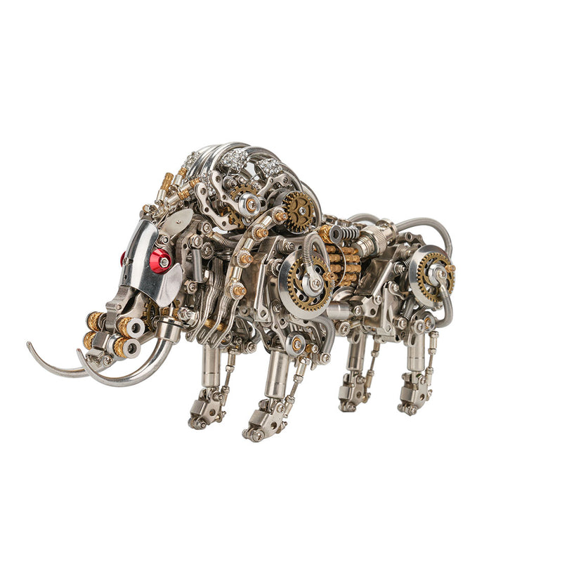 Raging Tusk 3D Metal Mechanical Boar Model Kit–DIY Steampunk Animal Assembly for Desktop Display