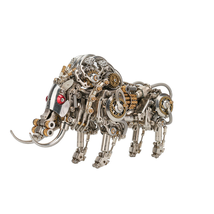Raging Tusk 3D Metal Mechanical Boar Model Kit–DIY Steampunk Animal Assembly for Desktop Display
