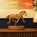 wooden qianli horse dynamic model - desktop stress relief display (non-music box)