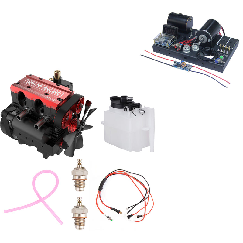 SEMTO ENGINE ST-NF2 7,0 куб.см Мини-рядный двухцилиндровый четырехтактный нитродвигатель внутреннего сгорания с воздушным охлаждением, комплект модели