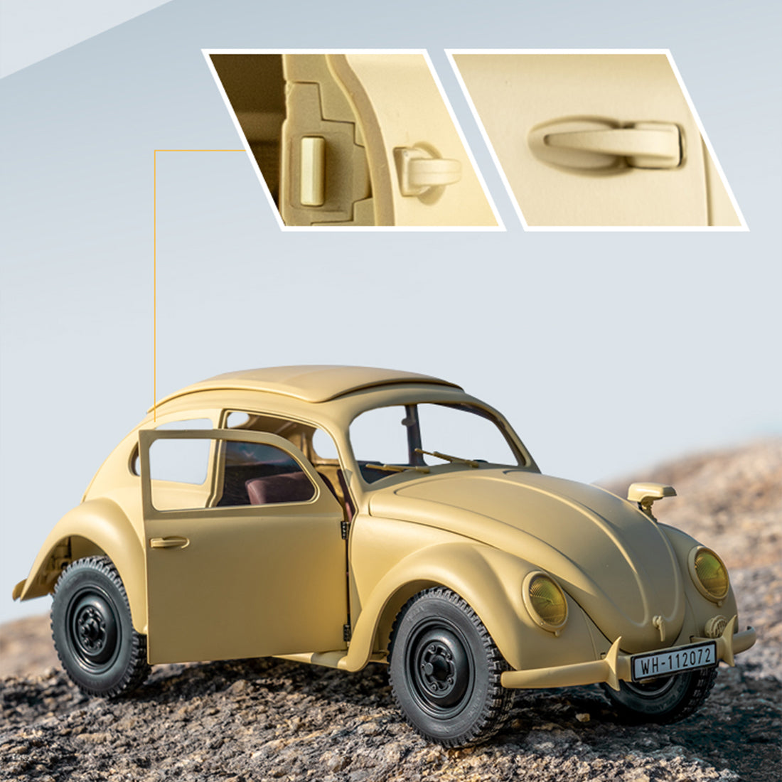 1/12 scale 2.4g 4ch rc military vehicle model with switchable 2wd/4wd, led light effects