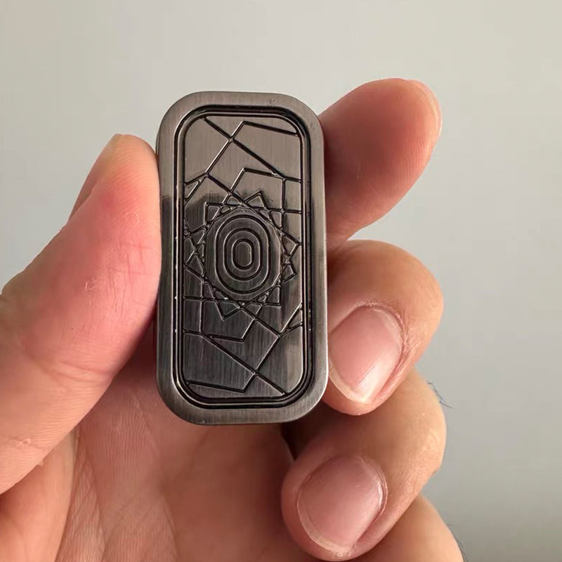 magnetic metal three-layer push cards trackless magnetic sliders stress relief toys for edc toy lovers
