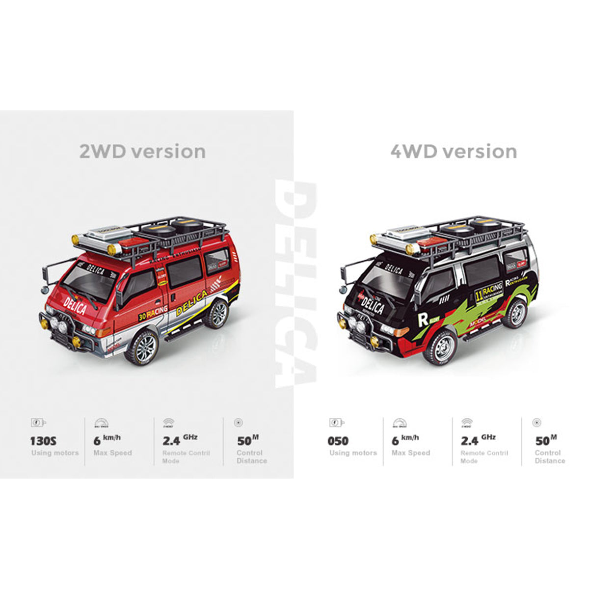 JXC5813B 1/24 Scale 2.4G 4WD Full-Proportional Synchronous RC Car Model