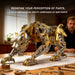 3d full-metal mechanical leopard model kit