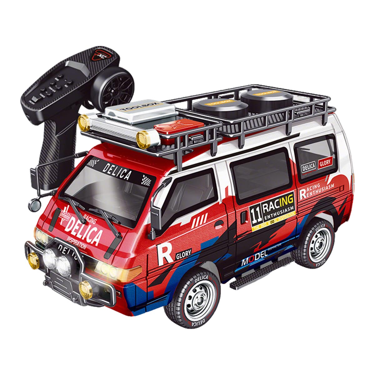JXC5813B 1/24 Scale 2.4G 4WD Full-Proportional Synchronous RC Car Model
