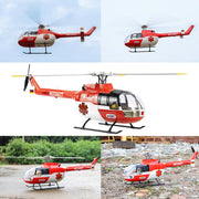 flywing bo105 470 size 2.4g 6ch military rc helicopter with h1 flight controller,gps and adjustable left/right-handed controls