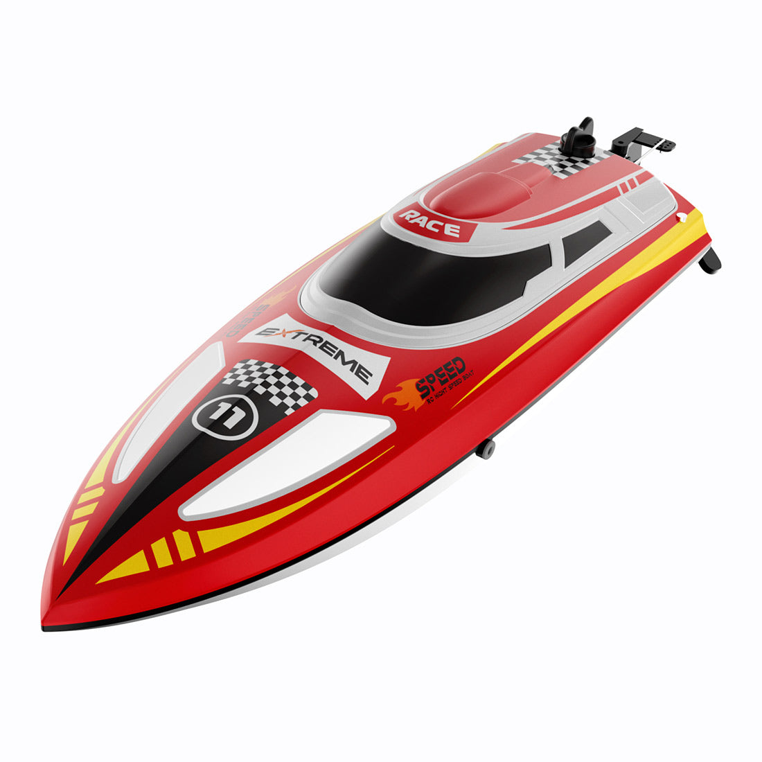 2.4ghz Remote Control Speedboat - 30km/H High-Speed Electric Racing Boat With Led Night Lights