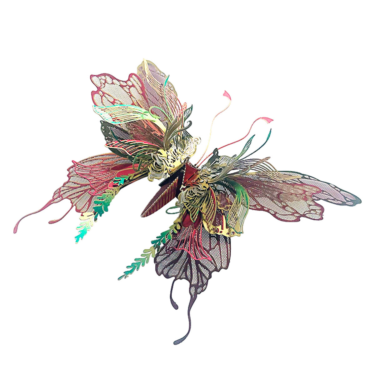 qianyudie 3d metal steampunk mechanical butterfly model kit