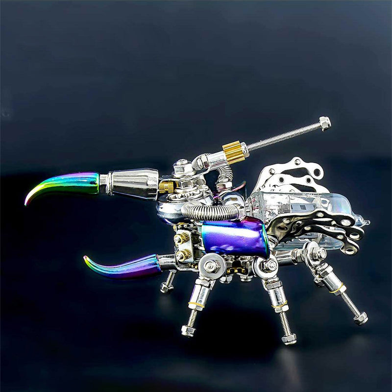 Mechanical Beetle 3D Metal DIY Insect Metal Assembly Model Colorful Parts Toy 200PCS - EngineDIY