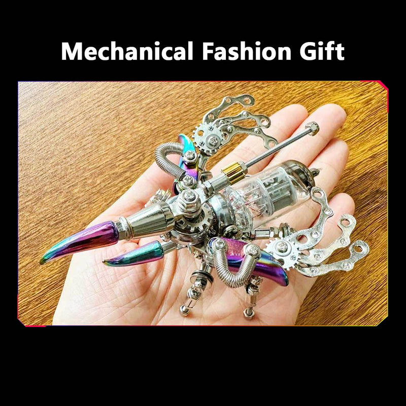 Mechanical Beetle 3D Metal DIY Insect Metal Assembly Model Colorful Parts Toy 200PCS - EngineDIY