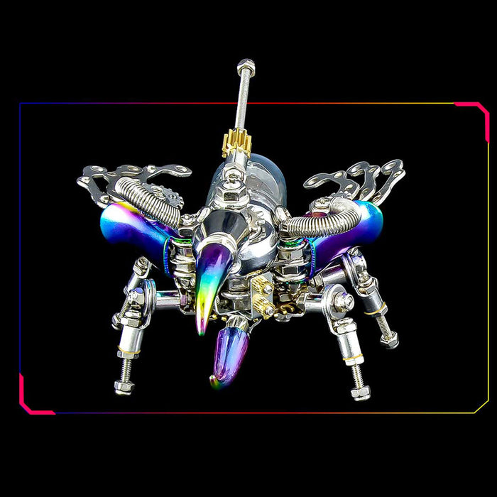 Mechanical Beetle 3D Metal DIY Insect Metal Assembly Model Colorful Parts Toy 200PCS