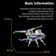 Mechanical Beetle 3D Metal DIY Insect Metal Assembly Model Colorful Parts Toy 200PCS - EngineDIY
