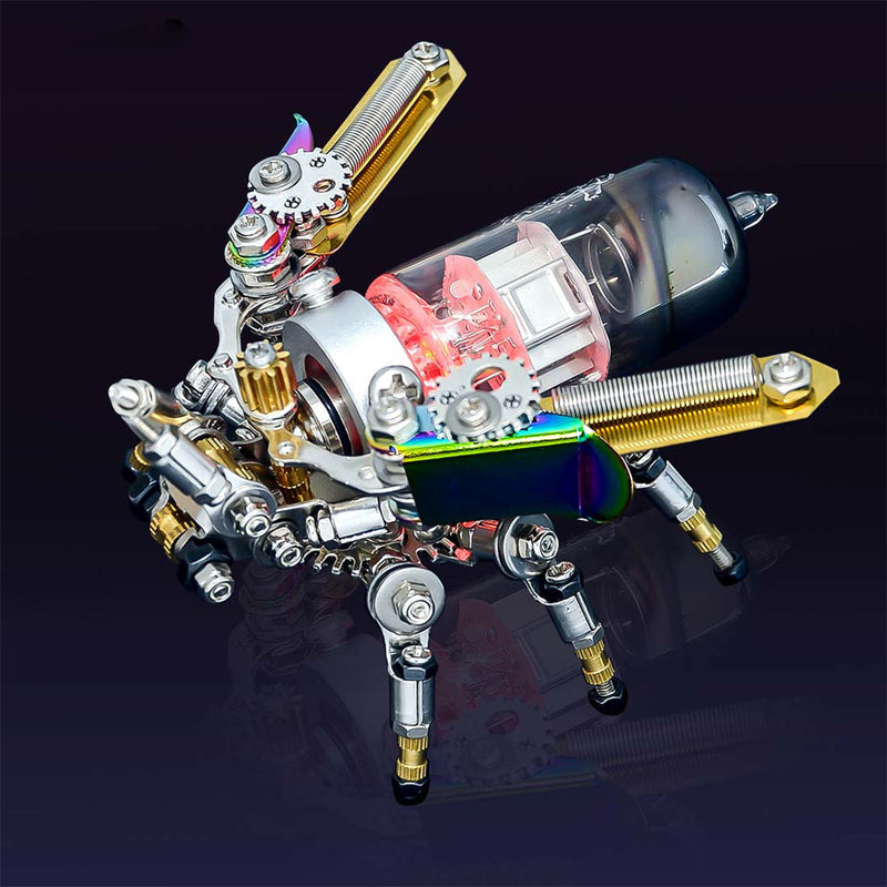 Mechanical Firefly 3D Metal DIY Insect Metal Assembly Model Colorful Parts Decoration 200PCS - EngineDIY