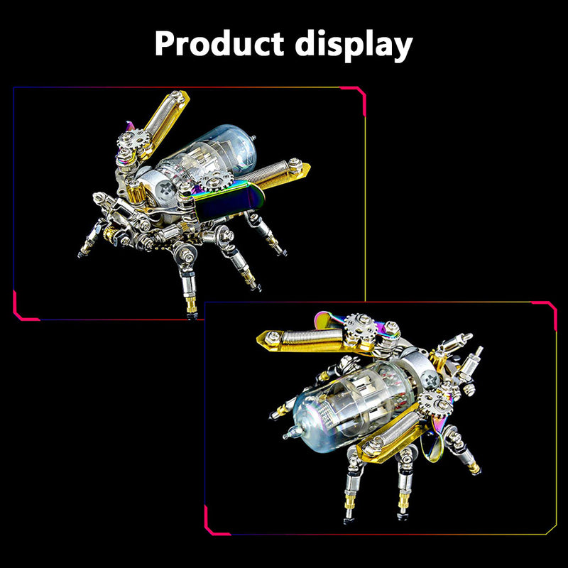 Mechanical Firefly 3D Metal DIY Insect Metal Assembly Model Colorful Parts Decoration 200PCS - EngineDIY