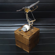 mechanic bf‑01 bionic butterfly dynamic art music box – 3d metal mechanical movement diy assembly model kit - enginediy
