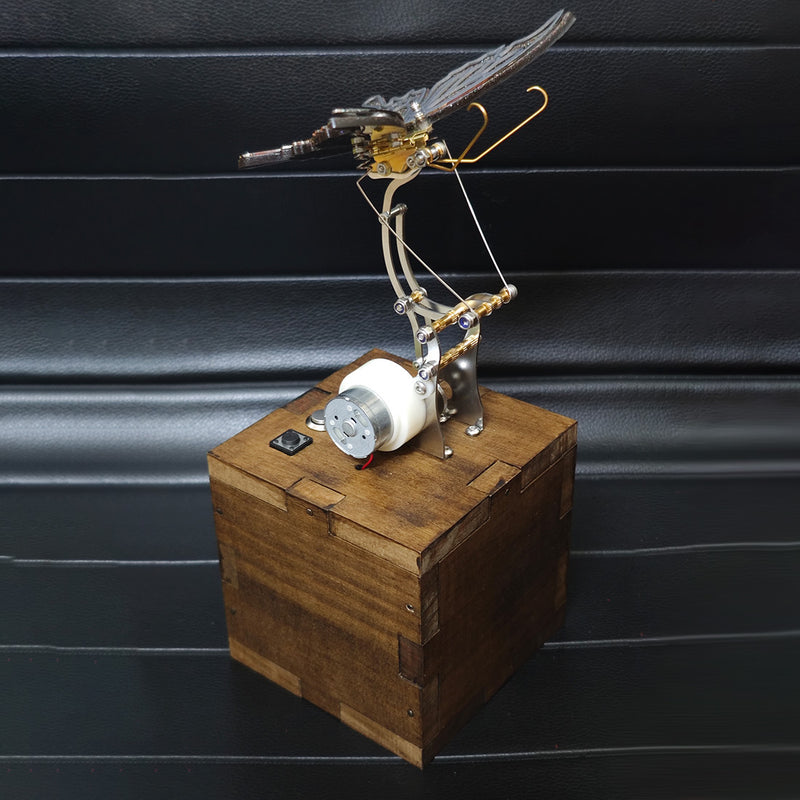 mechanic bf‑01 bionic butterfly dynamic art music box – 3d metal mechanical movement diy assembly model kit - enginediy