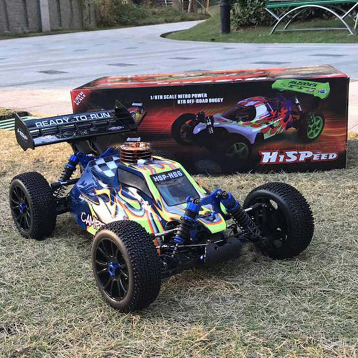 hsp 94970 1/8 scale 2.4g 4wd rc off-road car model with fc.26cxp nitro engine
