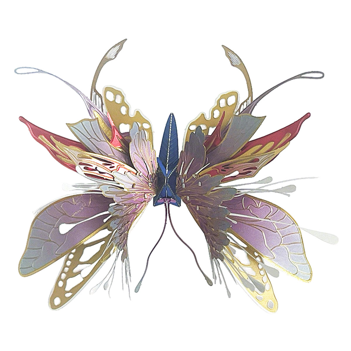 qianyudie 3d metal steampunk mechanical butterfly model kit
