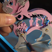 3D Metal Mechanical Cat Assembly Model Kit