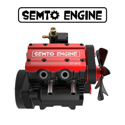 SEMTO ENGINE ST-NF2 7,0 куб.см Мини-рядный двухцилиндровый четырехтактный нитродвигатель внутреннего сгорания с воздушным охлаждением, комплект модели