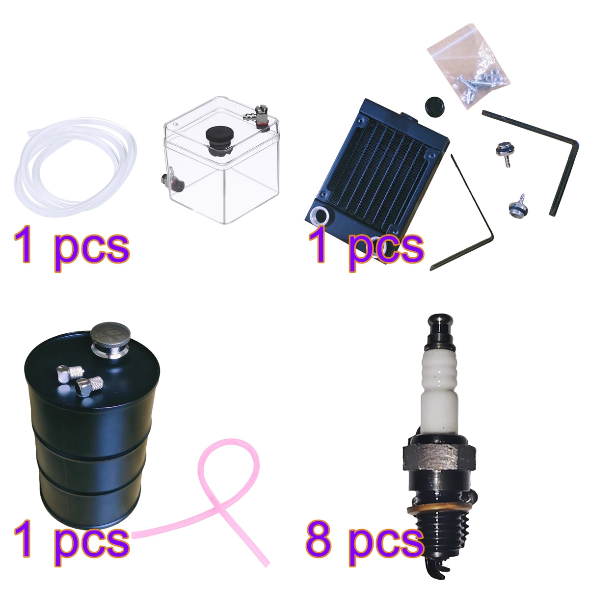 Kit d'accessoires de démarrage pour refroidissement par eau pour moteur CISON V8 OHV