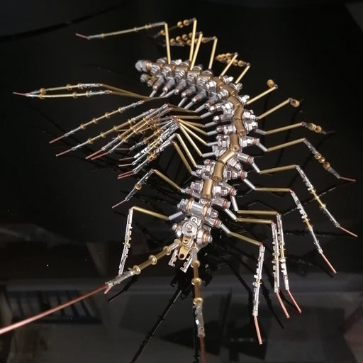 Mechanical Punk Scutigera 3D Metal Model Steampunk Insect Centipede DIY Assembly Kit 700+PCS