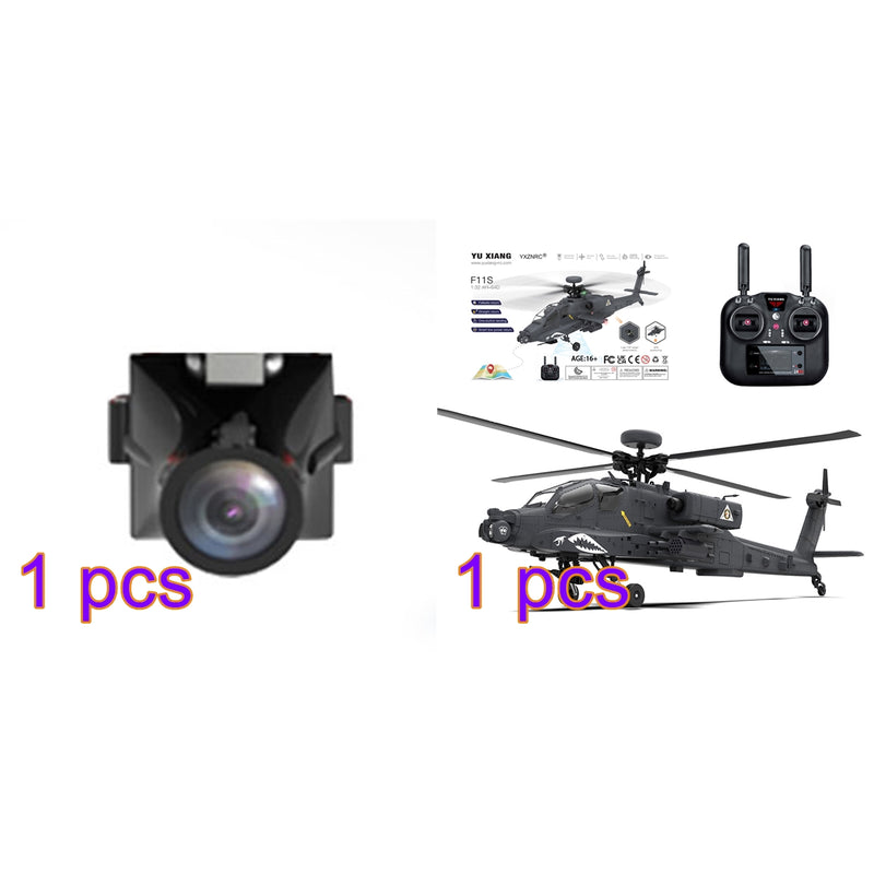 YU XIANG Apache GPS Helicopter F11-S AH64 1/32 Scale 2.4G 6CH RC Dual-Axis Co-Drive Flybarless 6G/3D Stunt - EngineDIY