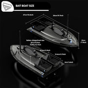 V070 GPS RC BAIT BOAT – 12000MAH, 500M RANGE, 1.5KG DUAL-HOPPER, 40 WAYPOINTS