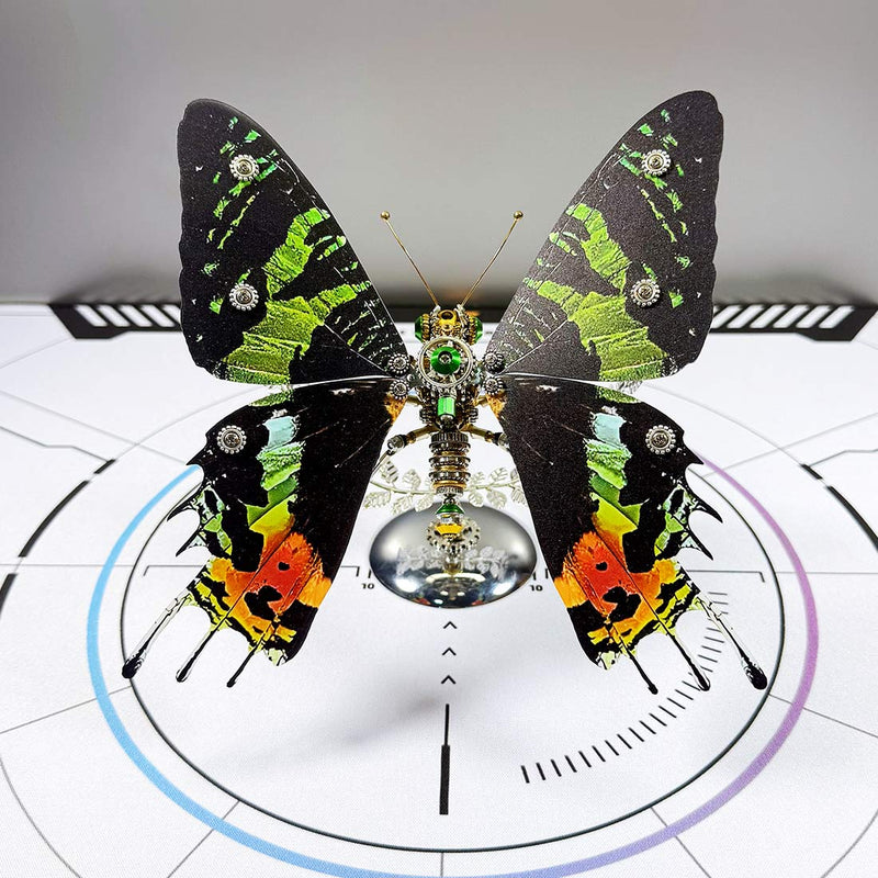 3D Metal Mechanical Steampunk Butterfly Model Kit - EngineDIY