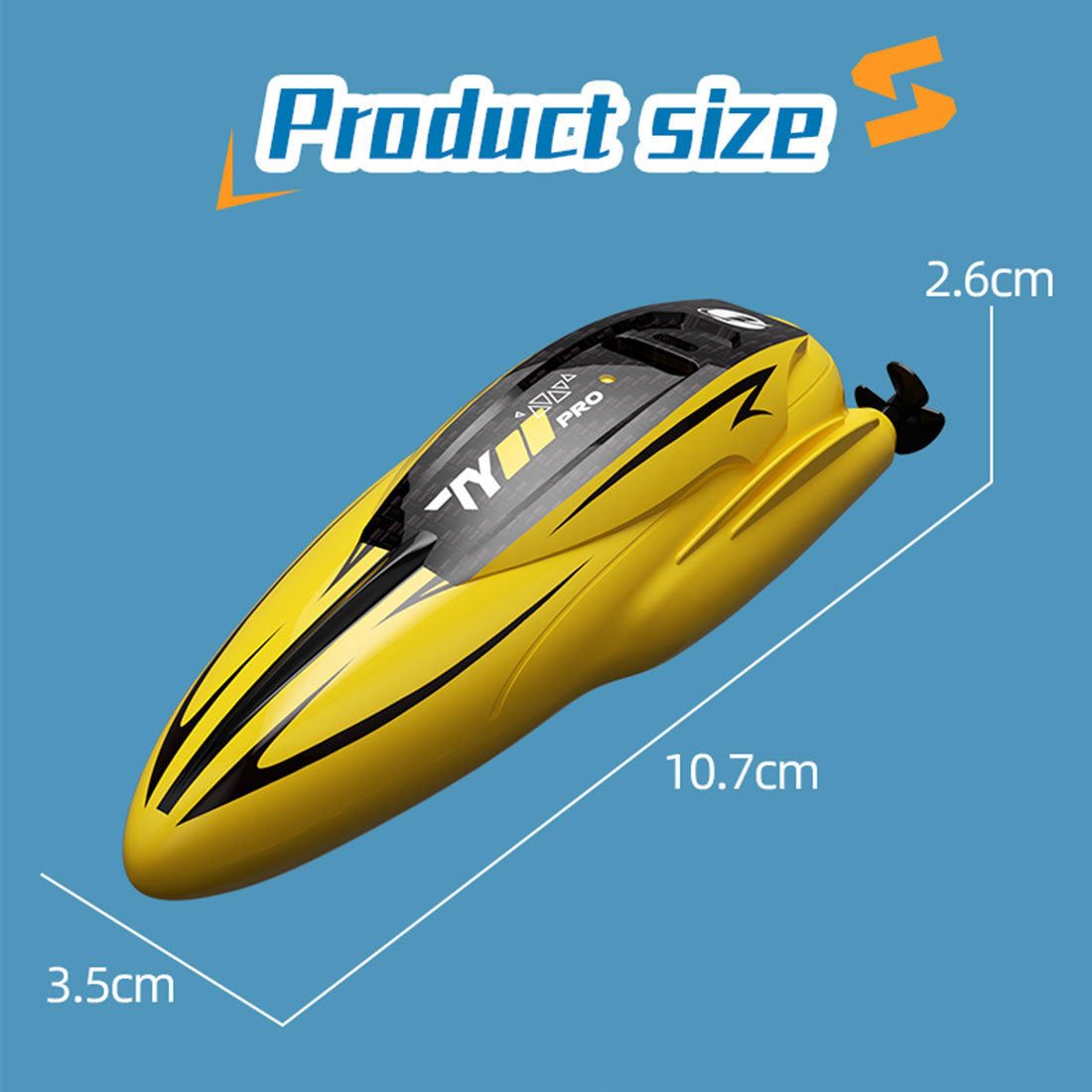 1/43 mini 2.4g dual motor rc speed boat dual speed modes model