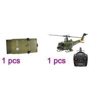 YU XIANG F07-V 1/34 Scale UH-1 Huey 2.4G 6CH Brushless Direct-Drive Flybarless RC Helicopter Model Mode 1/Mode 2 Switchable (RTF Version) - EngineDIY