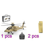 WOLFBUSH & YU XIANG F11-N AH64 Apache RC Helicopter – 1/32 Scale 2.4G 6CH Coaxial Dual Rotor with Optical Flow Altitude Hold - EngineDIY