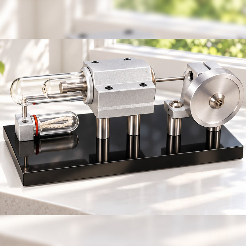 beta type horizontal stirling engine model