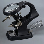 led helping hands magnifying glass with 3x/4.5x magnification