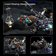 diy steampunk chameleon lizard mechanical 3d metal model kit 1000pcs difficult puzzle