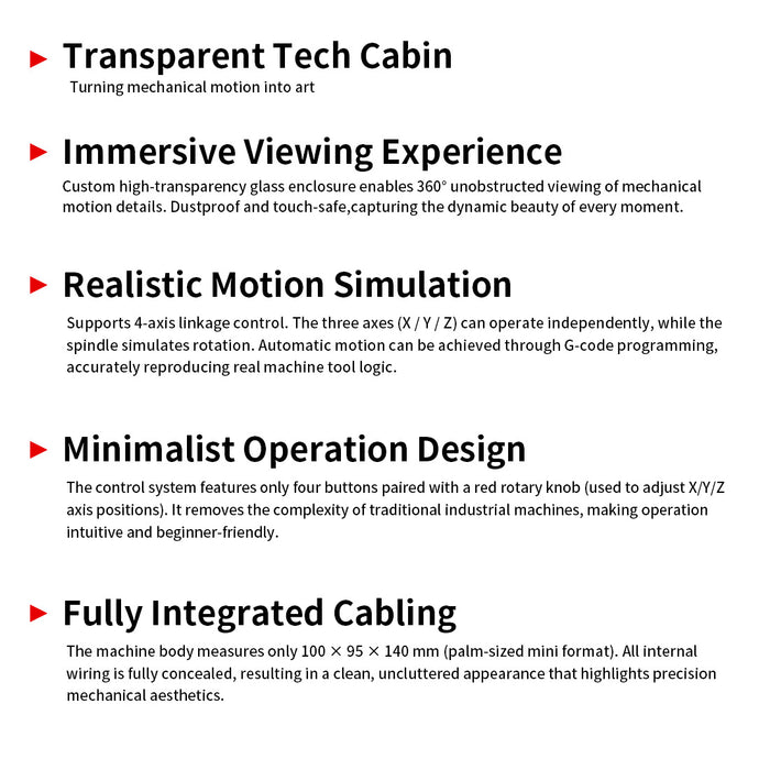 ultra mini desktop cnc machine model with g-code control