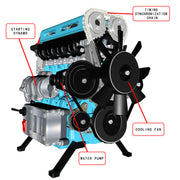 teching l4 engine model kit that works - build your own engine