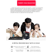 TECHING L4 Engine Model Kit that Works - Build Your Own Engine - Full Metal 4 Cylinder Car Engine Kit Car Engine Model Upgraded Version - EngineDIY