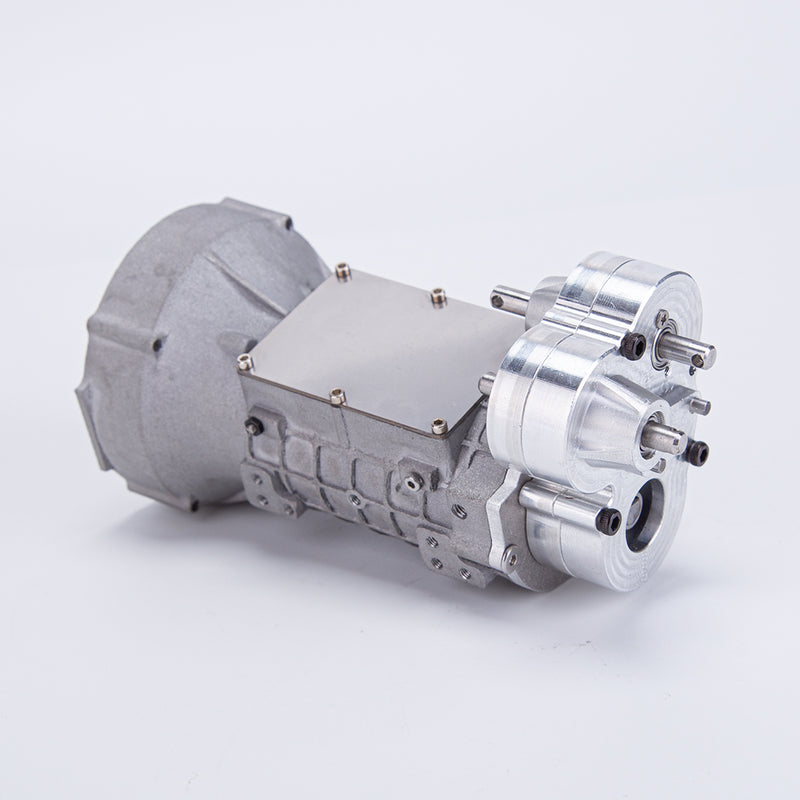 CISON Miniature Simulation Dual Clutch Four Speed Alloy Climbing Rescue Vehicle Gearbox Model Including reverse transmission transfer case engine extension shaft, servo control bracket For CISON inline four-cylinder engine model Professional model car and boat DIY modification parts Enginediy