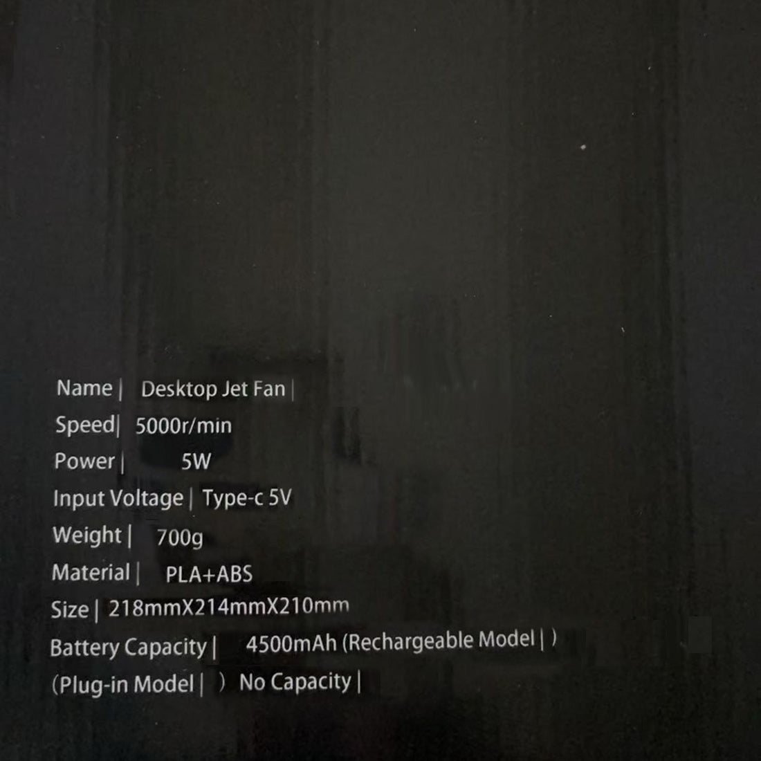 turbo jet engine desktop fan high-speed cooling with futuristic design