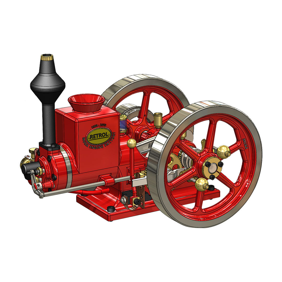 Hm Car Engine RETROL HM-01 7cc Antique Hit and Miss Engine 4-stroke Stationary Engin ...